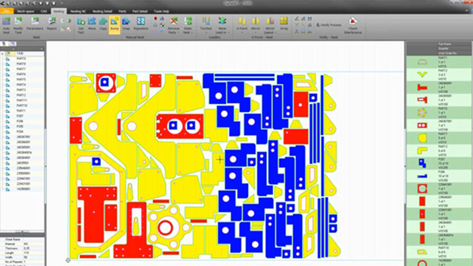 Easily track, unload and resubmit any damaged parts for recutting.