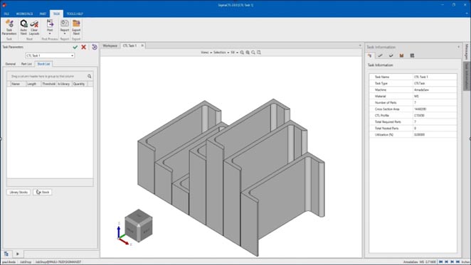 SimTrans automatic part ordering for CTL parts