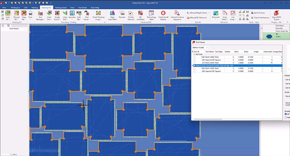 Elastic Tooling feature detects and applies specific tooling for similar parts regardless of size.